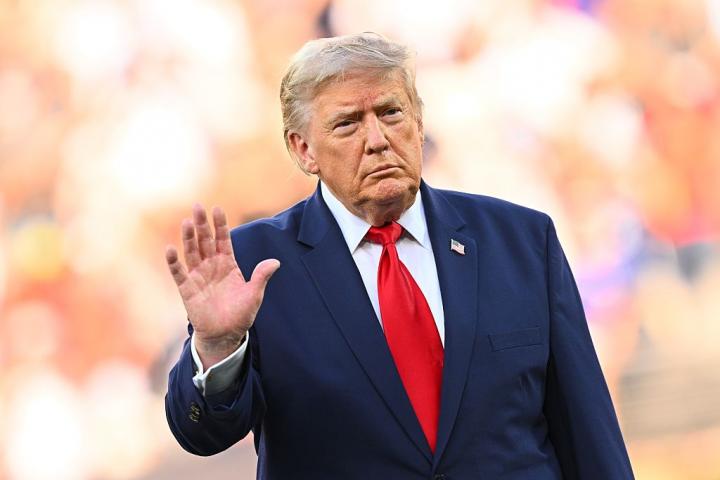 Donald Trump, en un gesto reciente