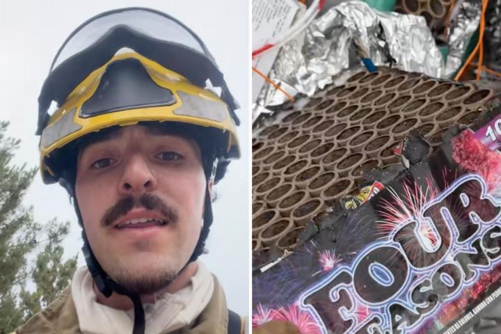 Tomás Omil, bombero forestal.