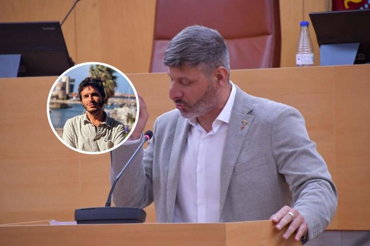 Mohamed Mustafa, secretario general de Ceuta Ya, y Julio Basurco