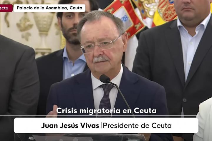 La intervención de Juan José Vivas tras la crisis en Ceuta.