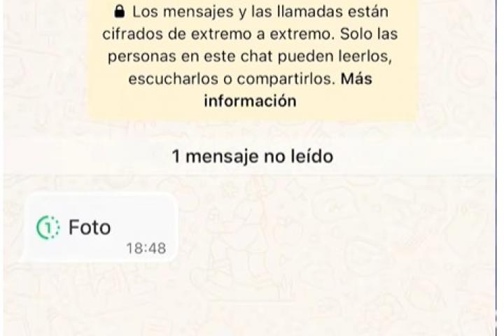 Una foto de visualización única.