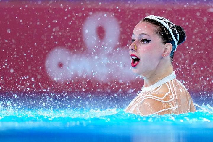 Iris Tió, durante la final del solo técnico femenino