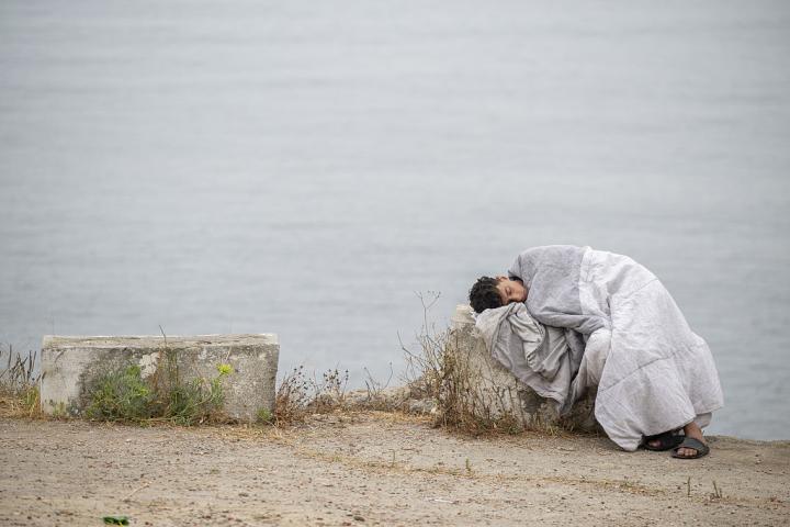 CEUTA, SPAIN - JULY 31: Hundreds of migrants attempt to swim from Morocco to the Spanish city of Ceuta in North Africa, while the number of arrivals exceeded 1,500 in just over a week, according to local news, in Ceuta, Spain on July 31, 2026. (Photo by Marcos Moreno/Anadolu via Getty Images)