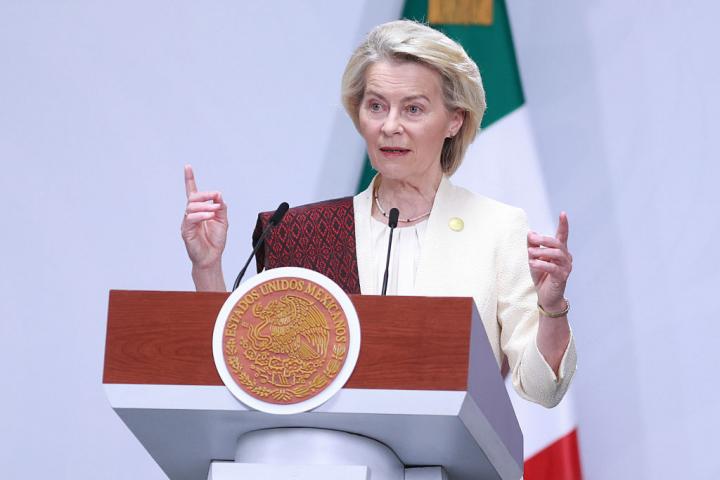 Ursula von der Leyen en un discurso