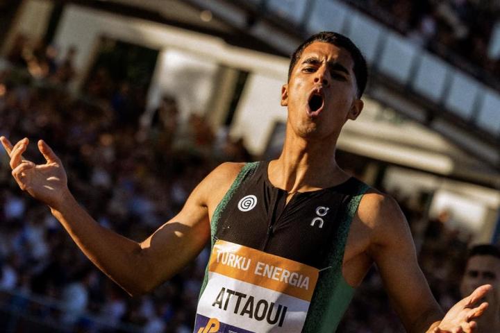 Attaoui, en una de las carreras en las que ha competido en este 2026