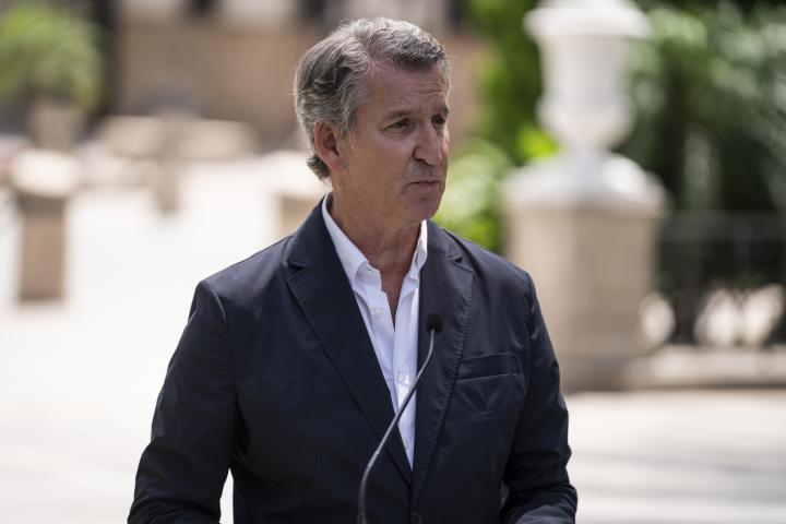 El presidente del PP, Alberto Núñez Feijóo.