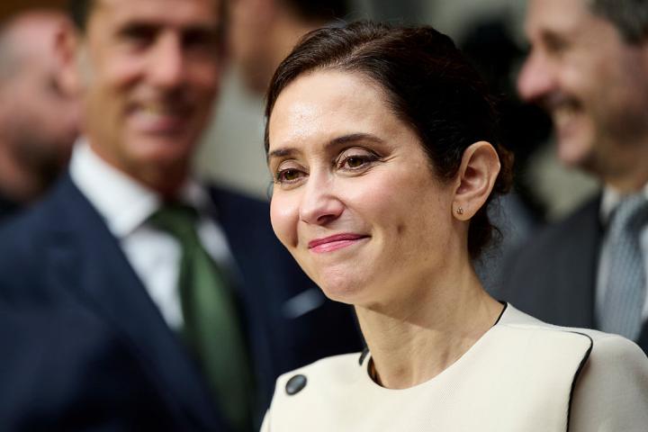 Isabel Díaz Ayuso, presidenta de la Comunidad de Madrid, en el anuncio de las nominaciones a los Premios Laureus del Deporte Mundial, el 3 de marzo de 2026.