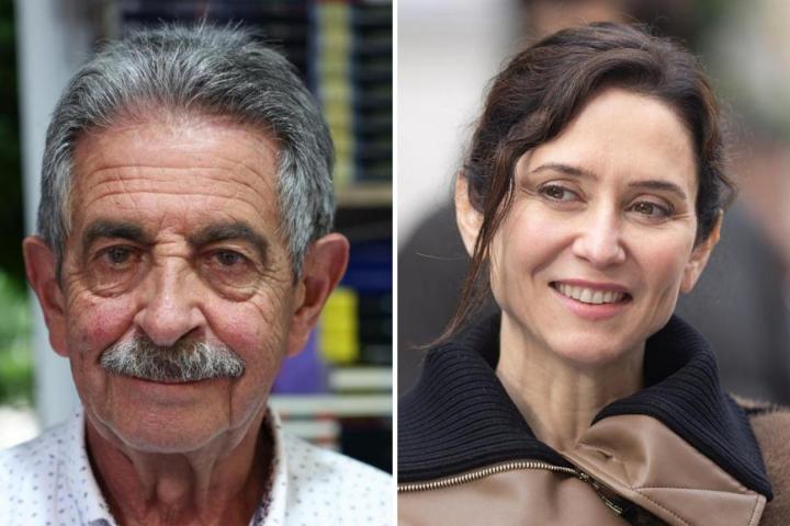 Fotomontaje de Miguel Ángel Revilla e Isabel Díaz Ayuso.