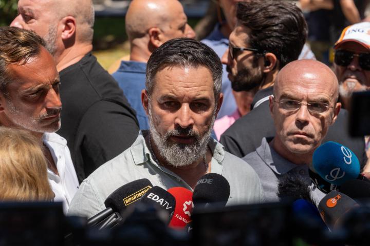 Santiago Abascal, el pasado domingo en Ceuta