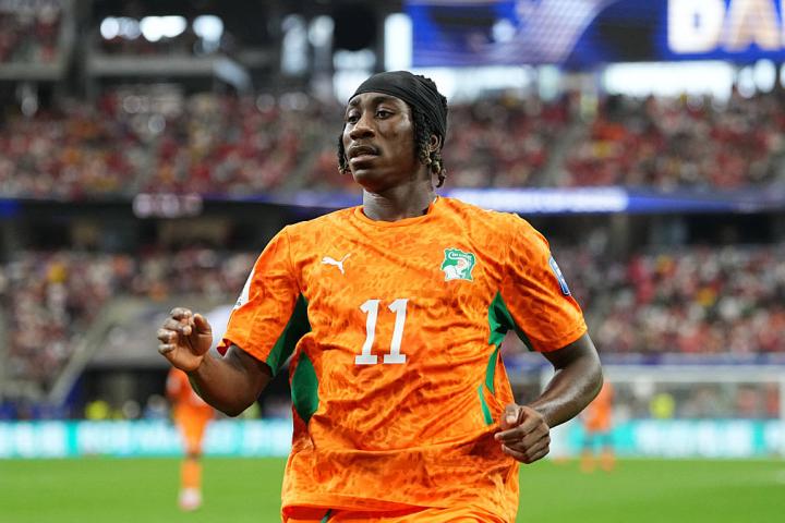 Yan Diomande, durante el pasado Mundial