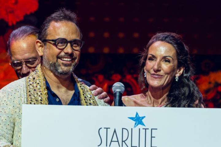 Ignacio Maluquer y Telma Ortiz, en la gala Starlite Occident 2026.