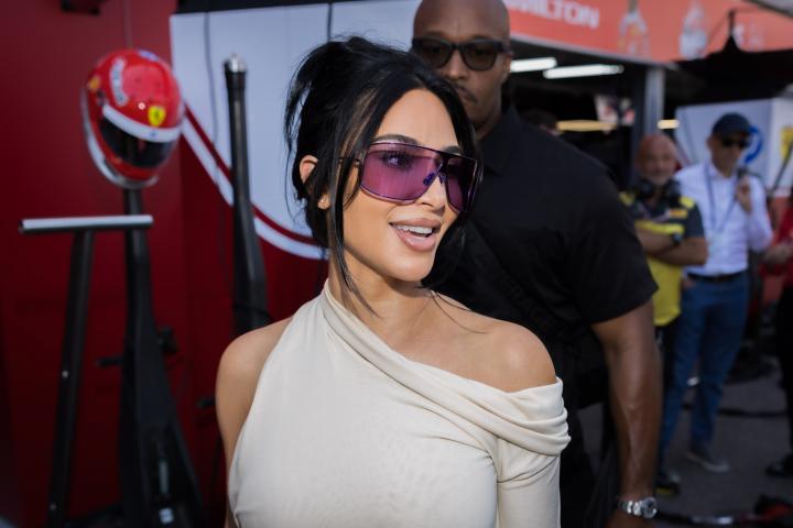 Kim Kardashian en el Gran Premio de Mónaco de F1.