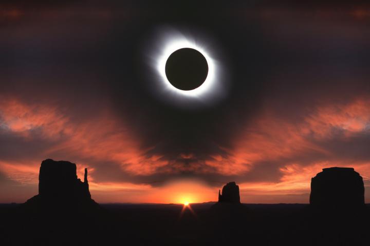 Una imagen de un eclipse.