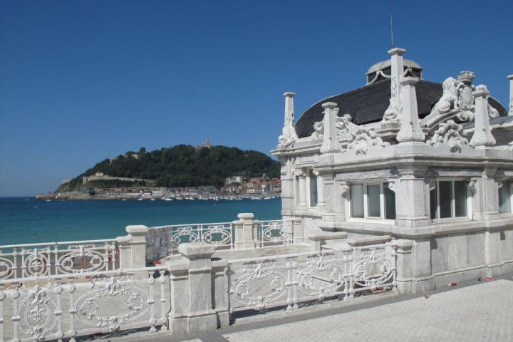 Vista de la playa de La Concha, en San Sebastián