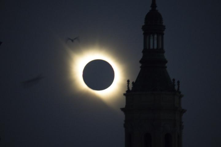 El eclipse solar, en El Pilar