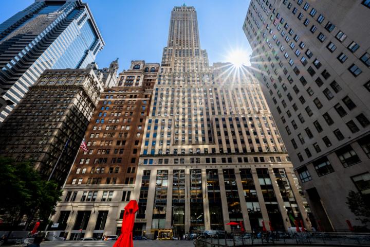 Vista del Edificio Trump, situado en el número 40 de Wall Street, en el Bajo Manhattan, en una imagen del 18 de mayo de 2023.