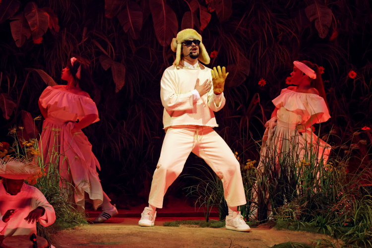 Una de las actuaciones de Bad Bunny en Puerto Rico.