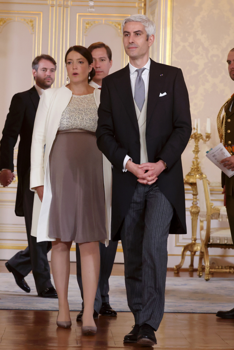 Alexandra de Luxemburgo y Nicolas Bagory en la abdicación de Enrique de Luxemburgo