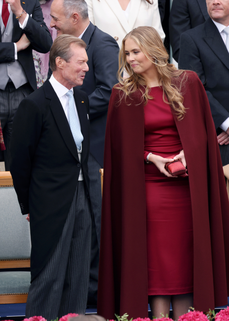 Enrique de Luxemburgo y Amalia de Holanda en la subida al trono de Guillermo de Luxemburgo como gran duque