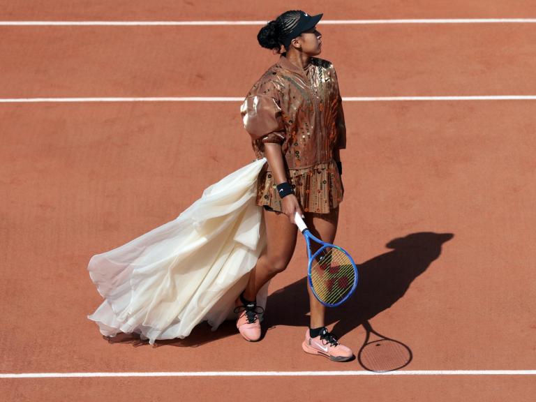 Naomi Osaka, en su partido de segunda ronda este jueves en Roland Garros