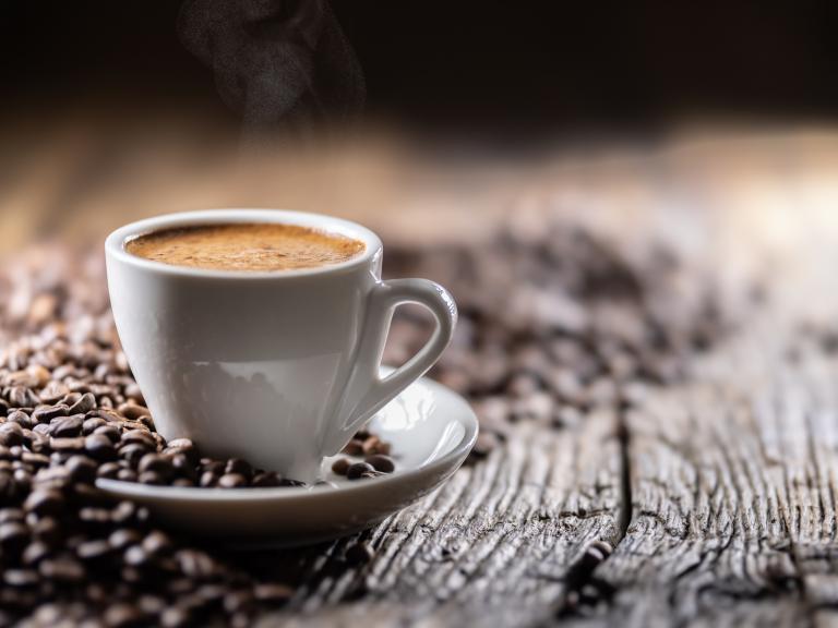 Una taza de café, en una imagen de archivo