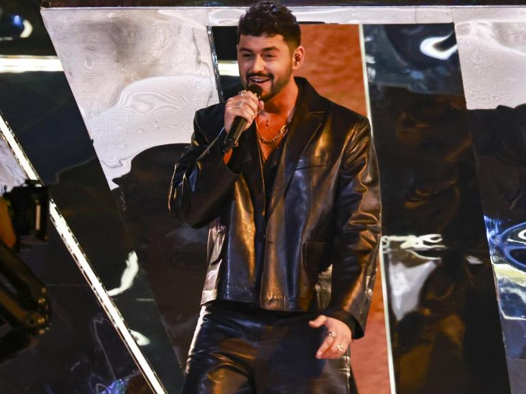 El cantante israelí Noam Bettan, durante su actuación en la semifinal de Eurovisión 2026