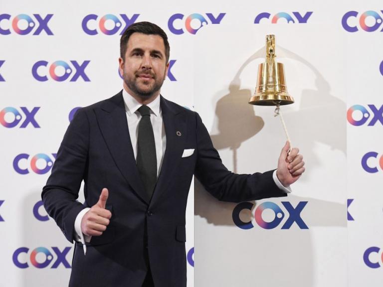 Enrique Riquelme, en el Palacio de la Bolsa de Madrid