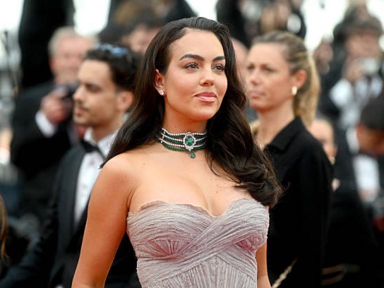 CANNES, FRANCE - MAY 18: Georgina Rodriguez attends the "Fjord" screening during the 79th annual Cannes Film Festival at Palais des Festivals on May 18, 2026 in Cannes, France. (Photo by Kristy Sparow/Getty Images)