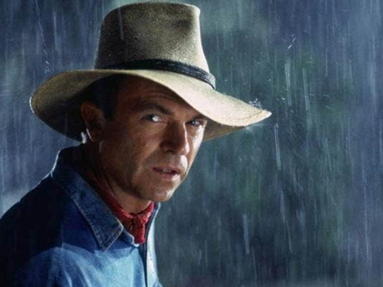 El actor Sam Neill en 'Jurassic Park'.