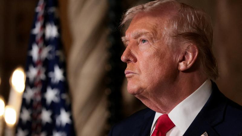 El presidente de EEUU, Donald Trump, anuncia la "Flota Dorada" de la Armada en Mar-a-lago, (Palm Beach), el 22 de diciembre de 2025.