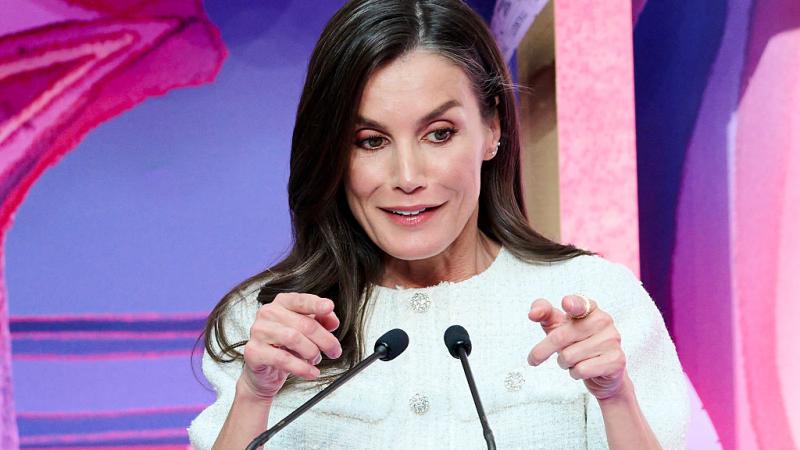 La reina Letizia, durante un acto