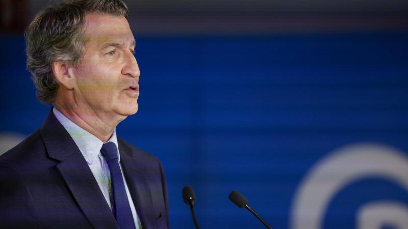 El presidente del Partido Popular, Alberto Núñez Feijóo