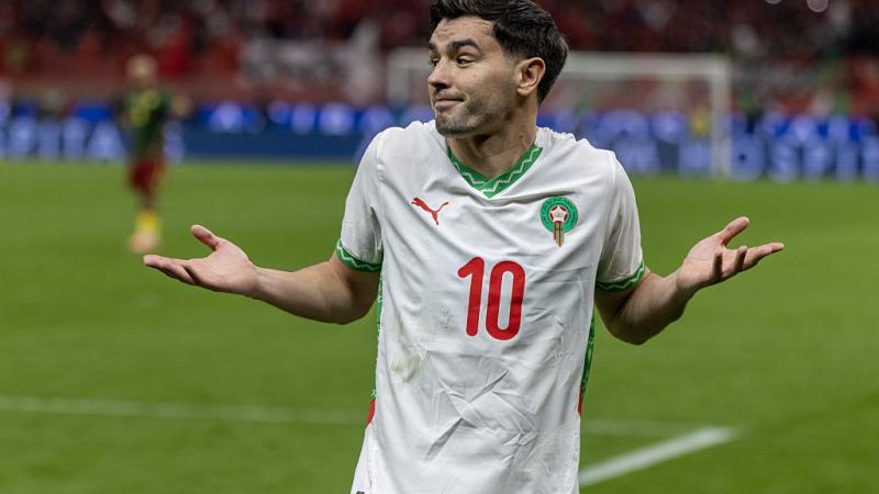 Brahim Díaz, en un partido de la Copa África