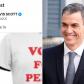 El tuit del rapero Travis Scott y el presidente del Gobierno, Pedro Sánchez.