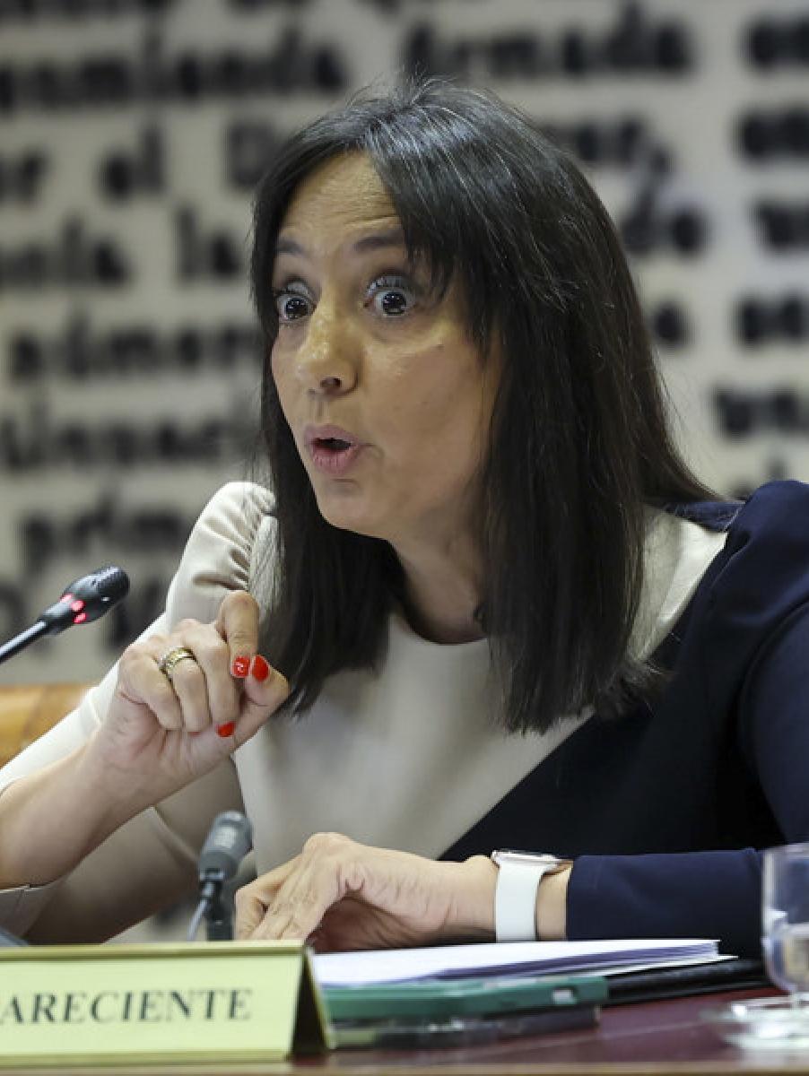 Mercedes González, durante su comparecencia en el Senado