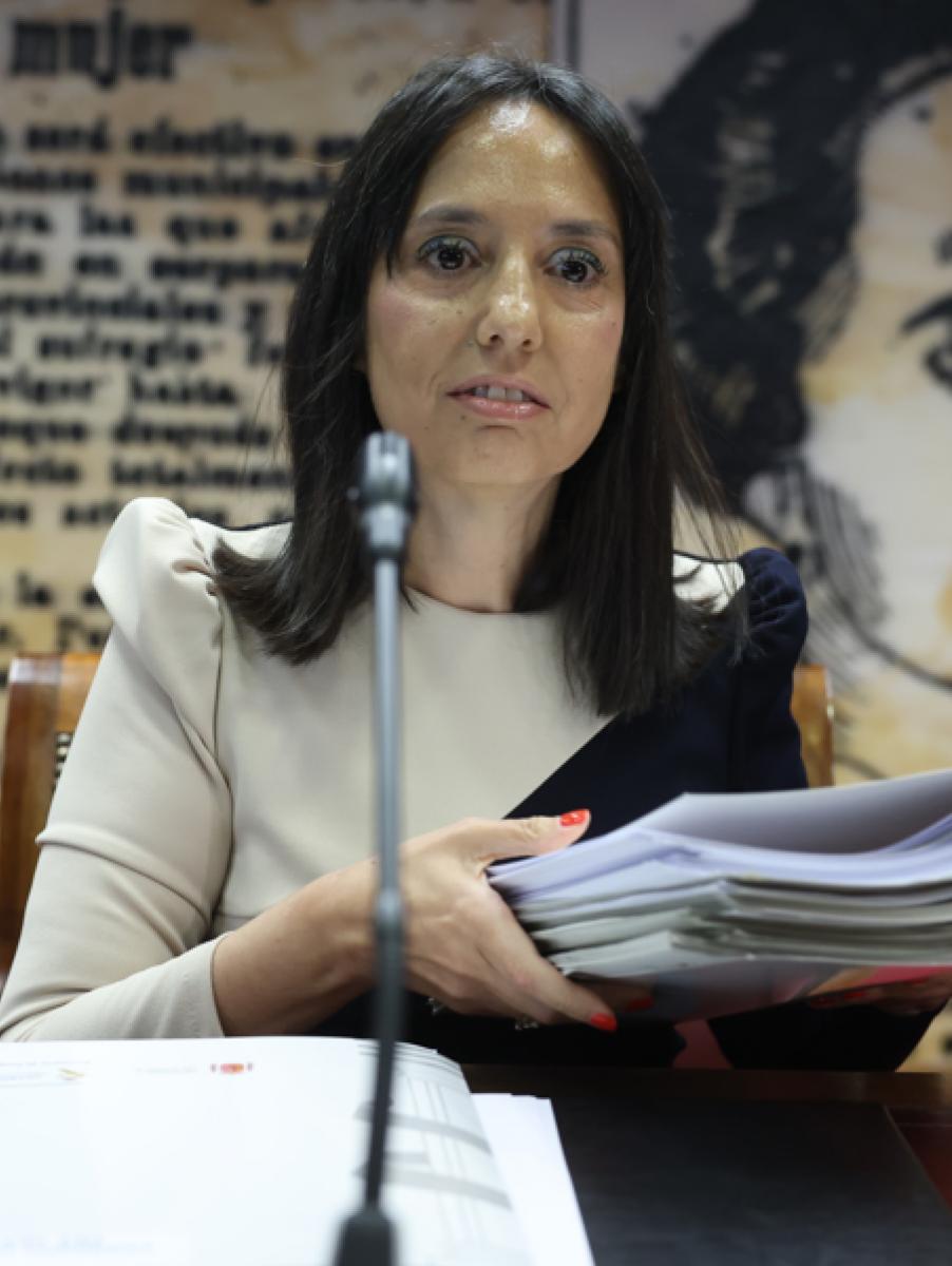 Mercedes González, en el Senado este martes