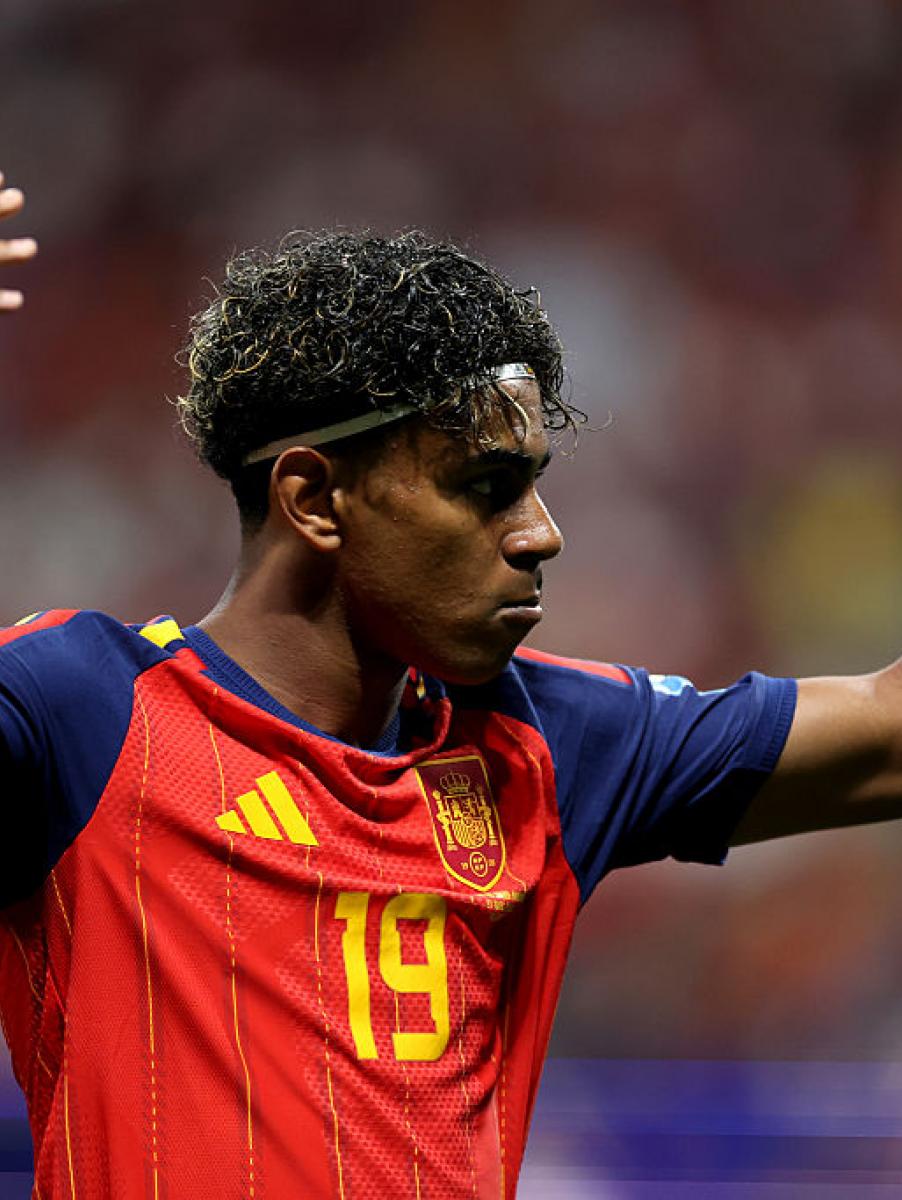 Lamine Yamal, durante el partido contra Arabia Saudí