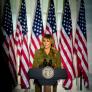 Melania Trump y una imagen para la historia por su anuncio de acuerdo con Rusia