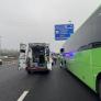 Al menos 24 heridos, dos graves, tras un accidente entre un bus, un camión y una furgoneta en la A-6