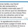 Un hostelero ve que un cliente se ha ido a medio pagar por un descuido de un camarero y le manda un WhatsApp que se las trae