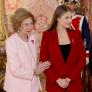 La reina Sofía y la princesa Leonor, en el Palacio Real