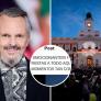 Miguel Bosé ve esta escena en la Puerta del Sol de Madrid y usa dos palabras que igual le amargan las navidades al PP de Ayuso