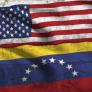 Banderas de Estados Unidos y de Venezuela.