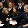 El cariño y consuelo de Felipe y Letizia, la princesa Leonor y la infanta Sofía a la reina Sofía en el funeral de Irene de Grecia