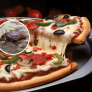 Iba a dar el último bocado a su pizza y se encontró con el horror: "Pensé que era un champiñón, pero era una cucaracha"