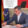 Sánchez enseña la carta que le ha escrito una mujer de Estados Unidos: destacan cinco palabras que lo dicen todo