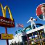 El CEO de McDonald's, tras viralizarse por darle un mordisquito a una hamburguesa: "Toda la culpa es de mi madre, que me decía que no hablara con la boca llena"