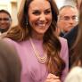 Kate Middleton, este martes con el collar y los pendientes de perlas