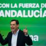 El PP de Juanma Moreno está al borde de la absoluta y de doblar en escaños al PSOE de Montero