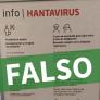 Aena desmiente que se haya colocado este cartel sobre el hantavirus en un aeropuerto de Tenerife